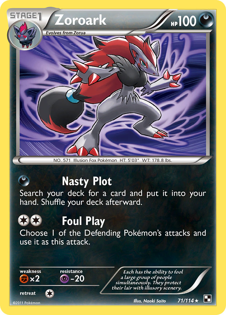 Zoroark (71/114) [Black & White: Base Set] | Gamers Paradise