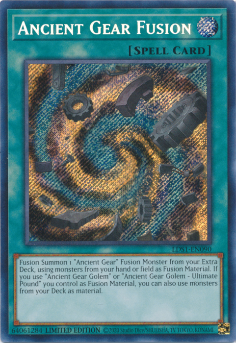 Ancient Gear Fusion [LDS1-EN090] Secret Rare | Gamers Paradise