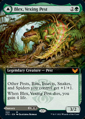 Blex, Vexing Pest // Search for Blex (Extended Art) [Strixhaven: School of Mages] | Gamers Paradise