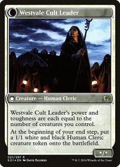 Hanweir Militia Captain // Westvale Cult Leader [Shadows over Innistrad Prerelease Promos] | Gamers Paradise