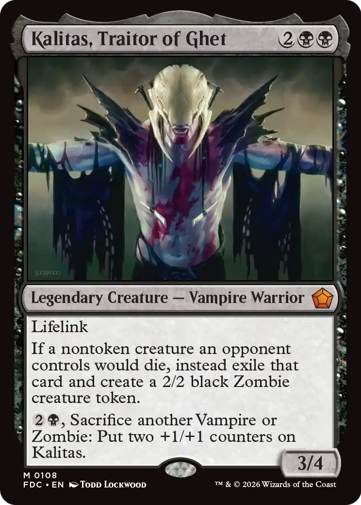 Kalitas, Traitor of Ghet [Foundations Commander] | Gamers Paradise