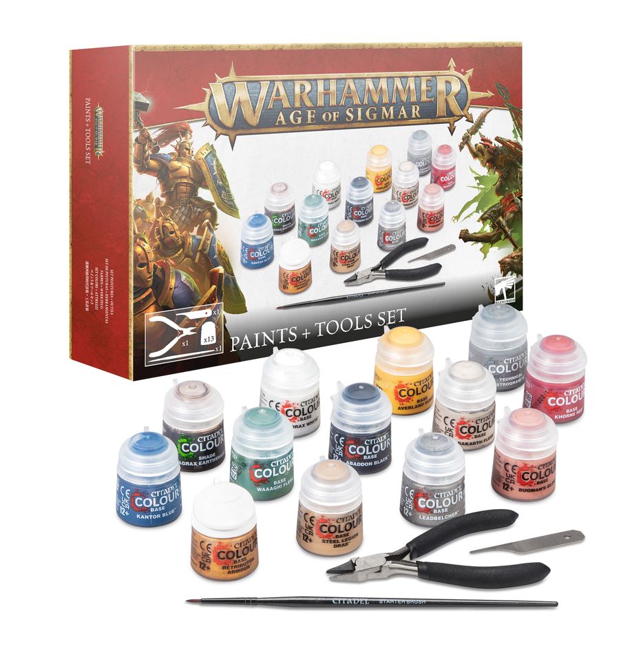 Warhammer Age of Sigmar: Paints + Tools Set | Gamers Paradise