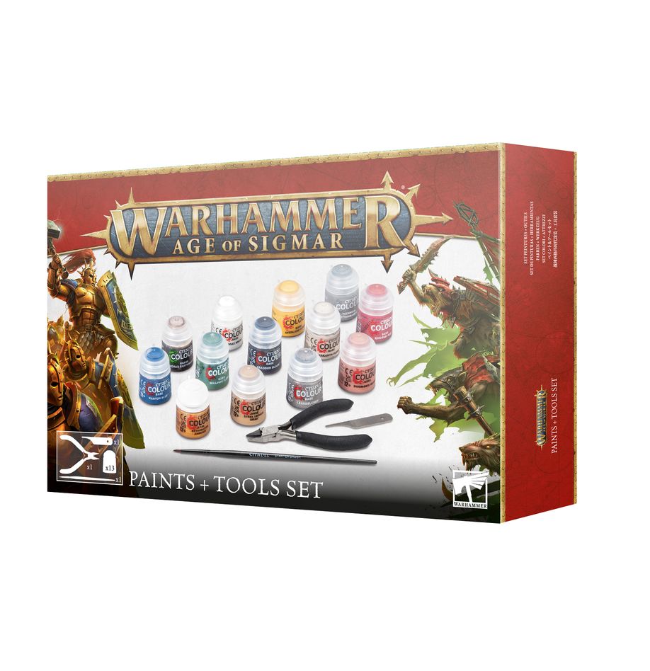 Warhammer Age of Sigmar: Paints + Tools Set | Gamers Paradise