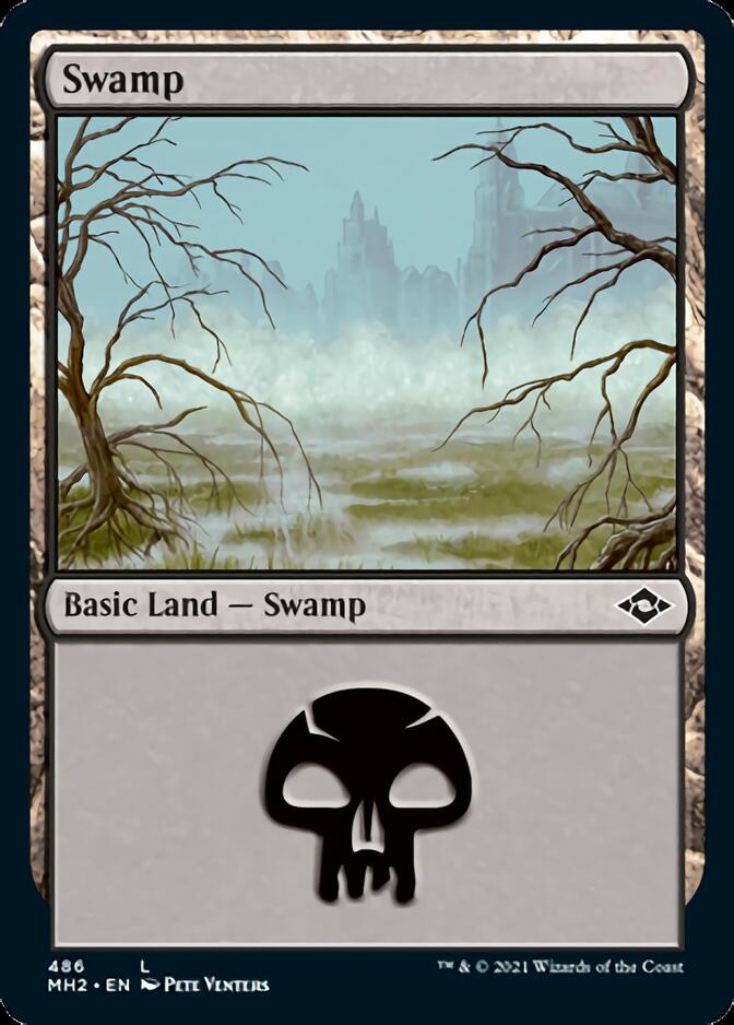Swamp (486) (Foil Etched) [Modern Horizons 2] | Gamers Paradise