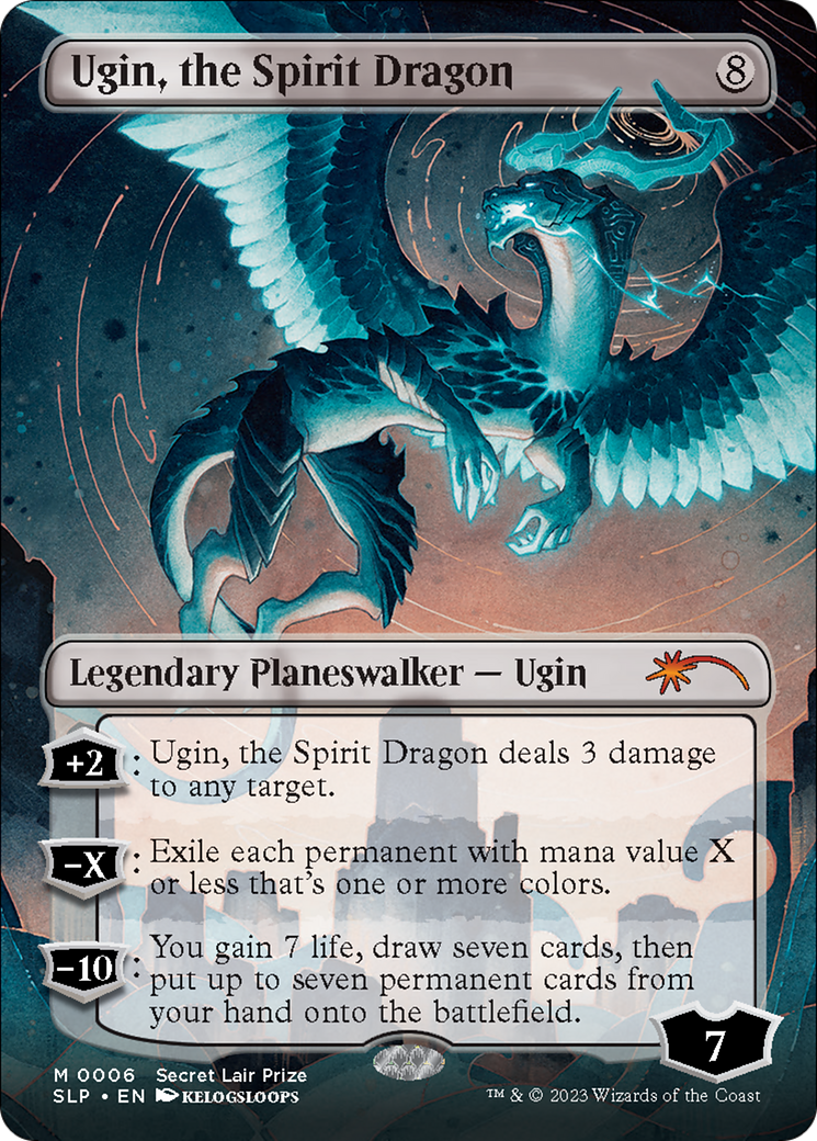 Ugin, the Spirit Dragon (Borderless) [Secret Lair Showdown] | Gamers Paradise