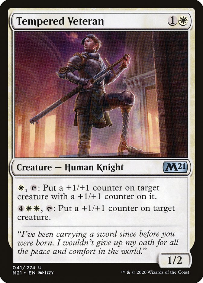 Tempered Veteran [Core Set 2021] | Gamers Paradise