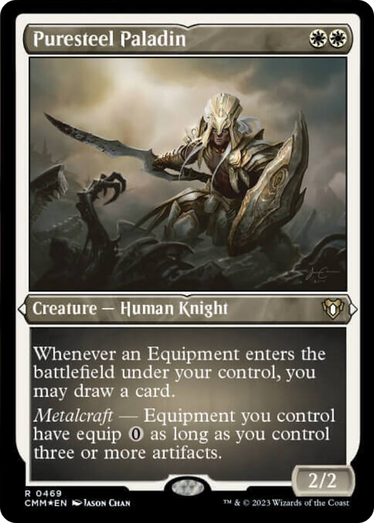 Puresteel Paladin (Foil Etched) [Commander Masters] | Gamers Paradise