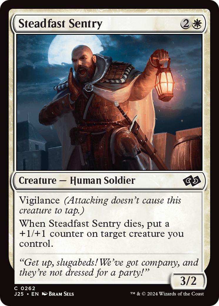 Steadfast Sentry [Foundations Jumpstart] | Gamers Paradise