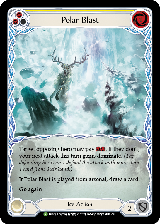 Polar Blast (Yellow) [LGS073] (Promo)  Rainbow Foil | Gamers Paradise