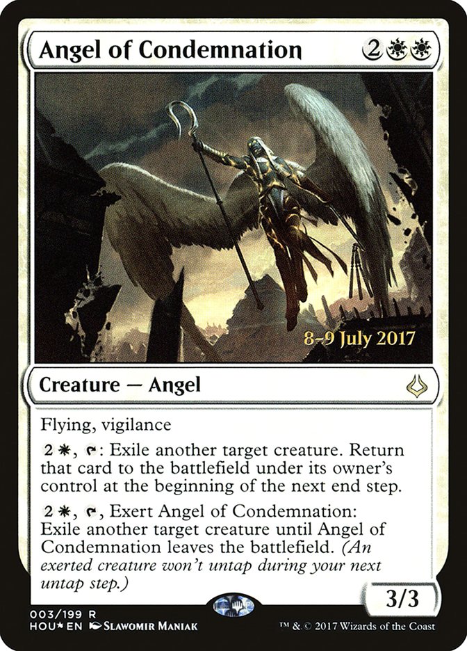Angel of Condemnation [Hour of Devastation Prerelease Promos] | Gamers Paradise