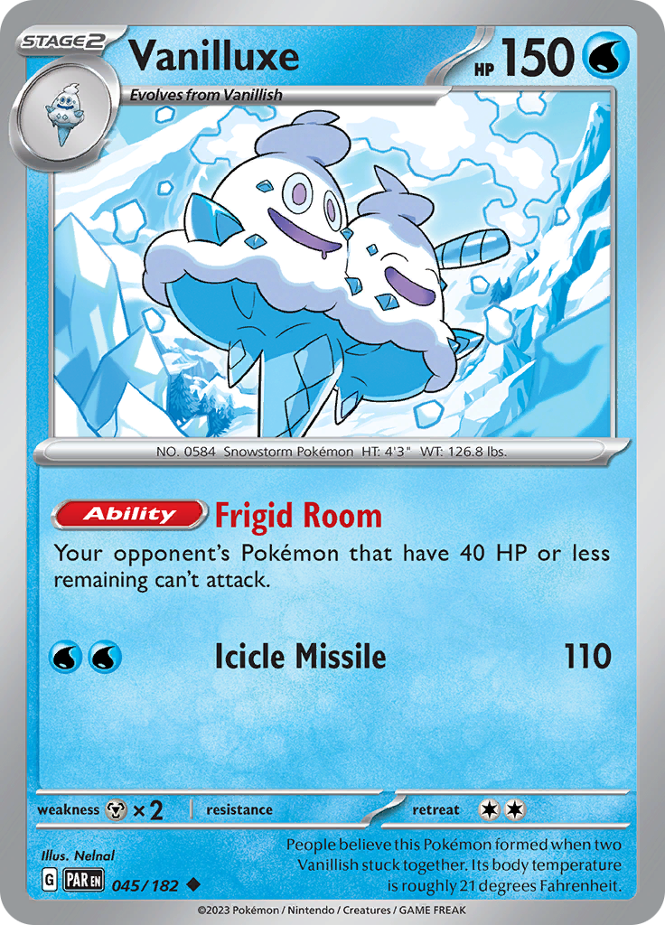 Vanilluxe (045/182) [Scarlet & Violet: Paradox Rift] | Gamers Paradise