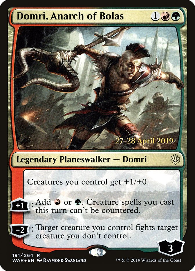Domri, Anarch of Bolas [War of the Spark Prerelease Promos] | Gamers Paradise