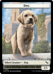 Detective // Dog Double-Sided Token [Murders at Karlov Manor Tokens] | Gamers Paradise