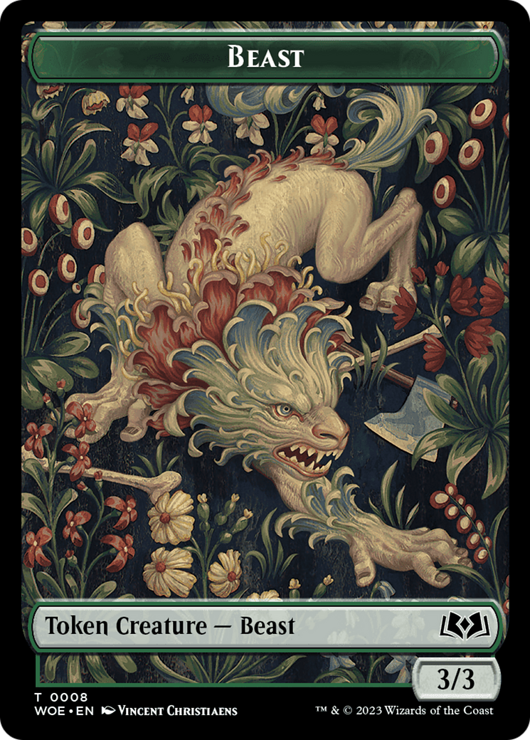 Beast Token [Wilds of Eldraine Tokens] | Gamers Paradise