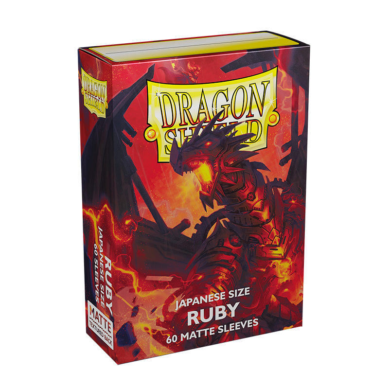 Dragon Shield: Japanese Size 60ct Sleeves - Ruby (Matte) | Gamers Paradise