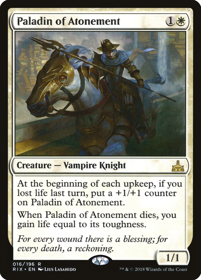 Paladin of Atonement [Rivals of Ixalan] | Gamers Paradise