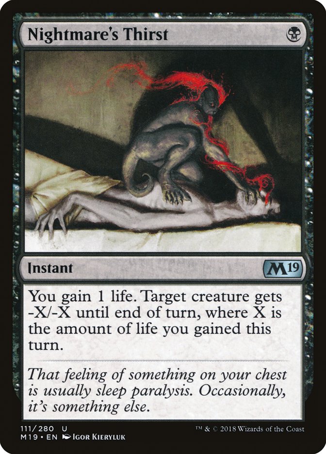 Nightmare's Thirst [Core Set 2019] | Gamers Paradise