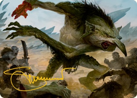 Troll Art Card (Gold-Stamped Signature) [Dungeons & Dragons: Adventures in the Forgotten Realms Art Series] | Gamers Paradise