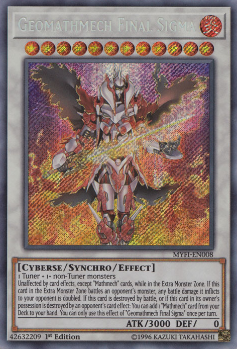 Geomathmech Final Sigma [MYFI-EN008] Secret Rare | Gamers Paradise