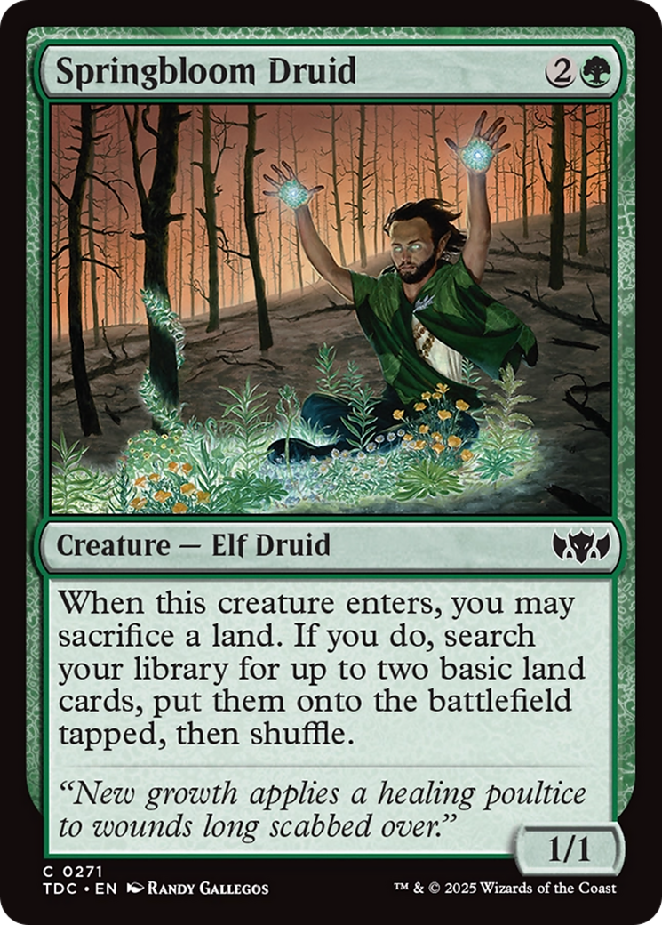 Springbloom Druid [Tarkir: Dragonstorm Commander] | Gamers Paradise