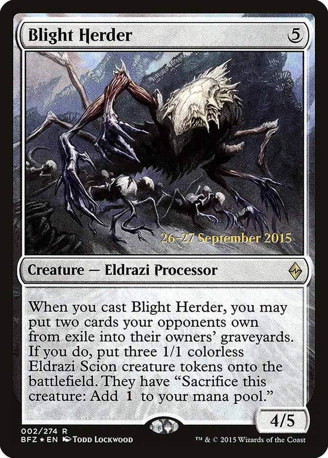 Blight Herder [Battle for Zendikar Prerelease Promos] | Gamers Paradise