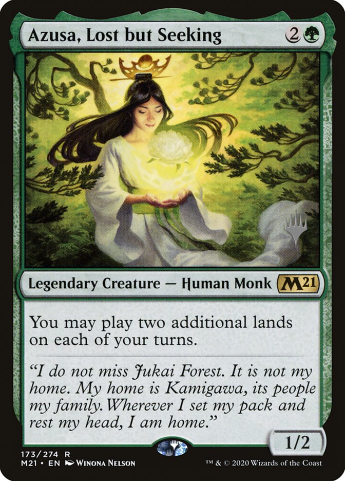 Azusa, Lost but Seeking (Promo Pack) [Core Set 2021 Promos] | Gamers Paradise