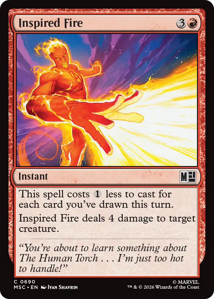Inspired Fire [Marvel Super Heroes Commander] | Gamers Paradise