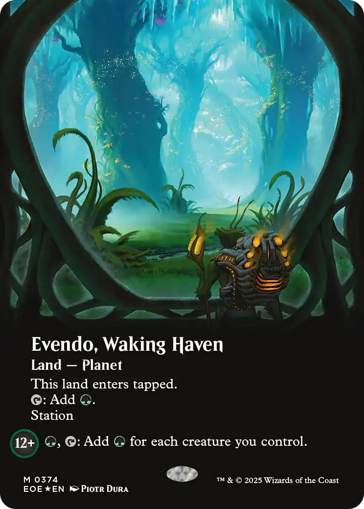 Evendo, Waking Haven (Borderless) (Galaxy Foil) [Edge of Eternities] | Gamers Paradise