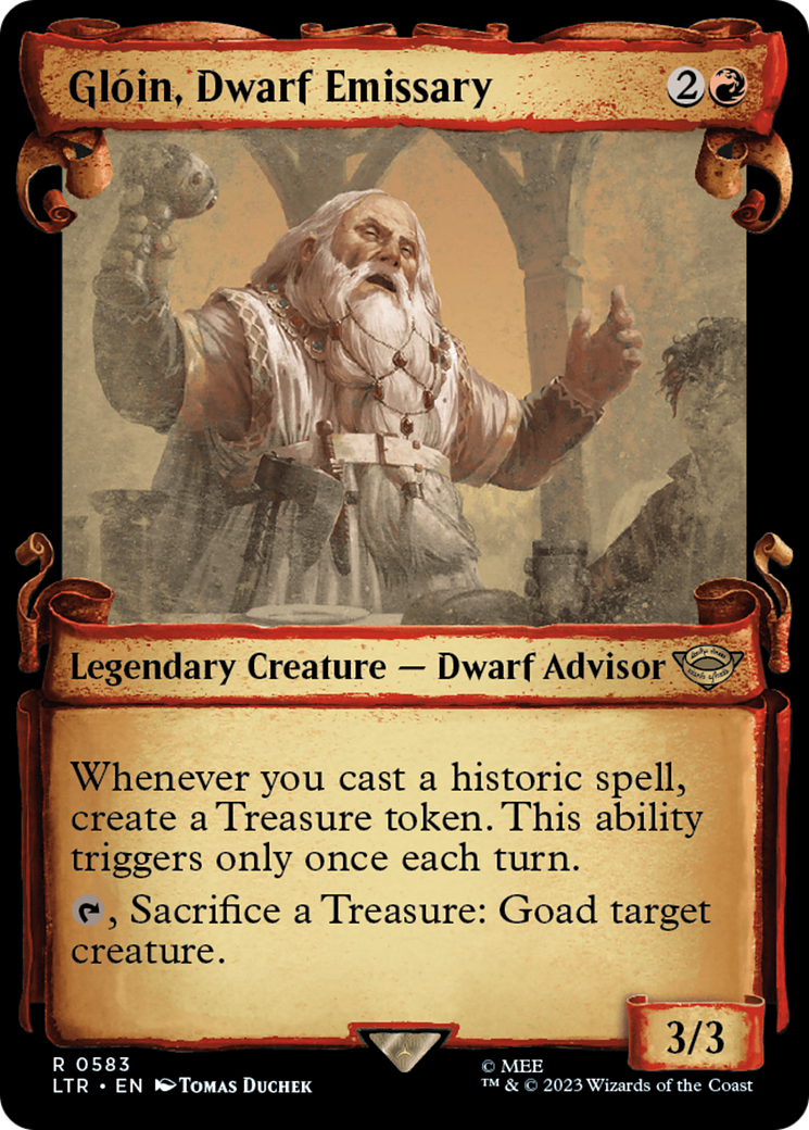 Gloin, Dwarf Emissary [The Lord of the Rings: Tales of Middle-Earth Showcase Scrolls] | Gamers Paradise