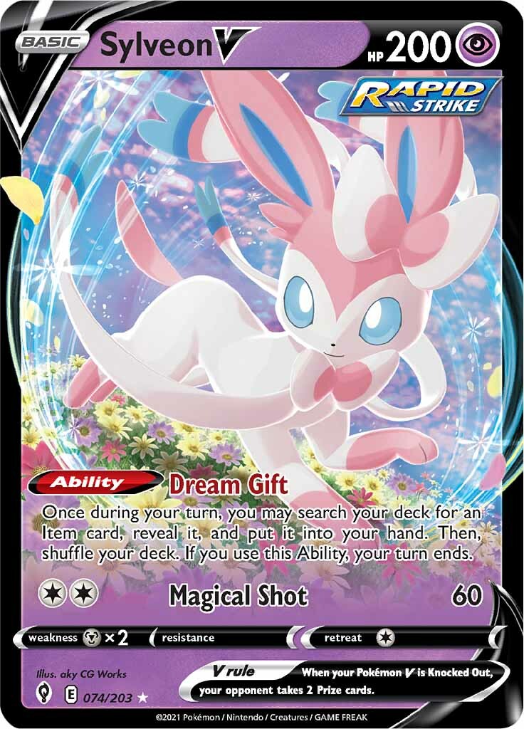 Sylveon V (074/203) [Sword & Shield: Evolving Skies] | Gamers Paradise