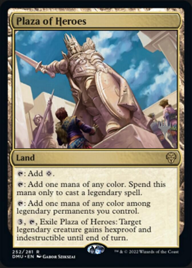 Plaza of Heroes (Promo Pack) [Dominaria United Promos] | Gamers Paradise