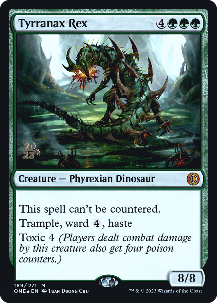 Tyrranax Rex [Phyrexia: All Will Be One Prerelease Promos] | Gamers Paradise