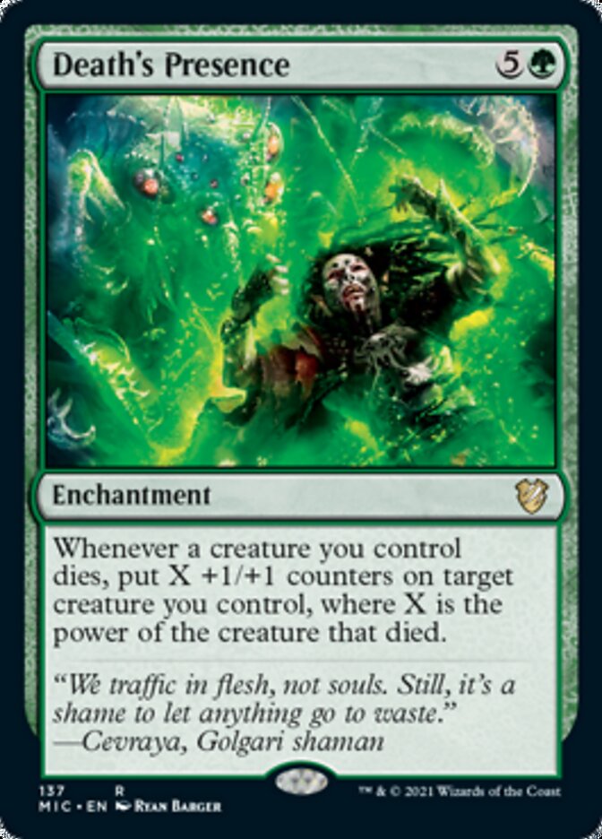 Death's Presence [Innistrad: Midnight Hunt Commander] | Gamers Paradise