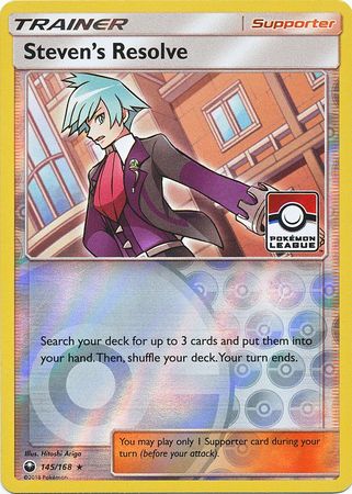 Steven's Resolve (145/168) (League Promo) [Sun & Moon: Celestial Storm] | Gamers Paradise