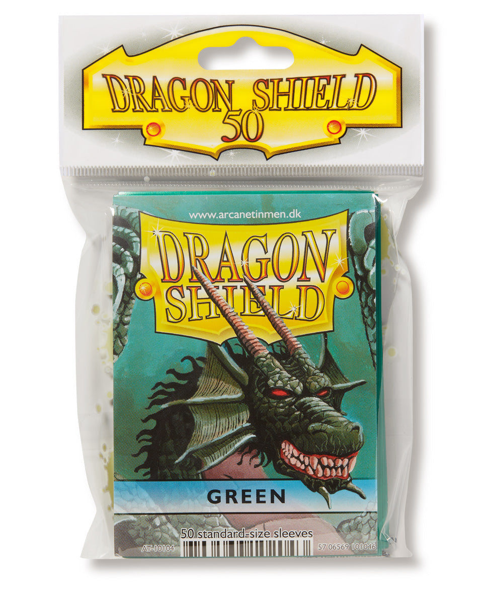 Dragon Shield: Standard 50ct Sleeves - Green (Classic) | Gamers Paradise