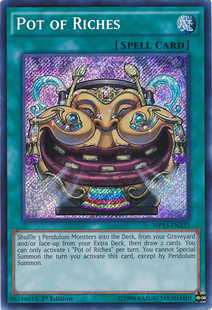 Pot of Riches [MP15-EN233] Secret Rare | Gamers Paradise