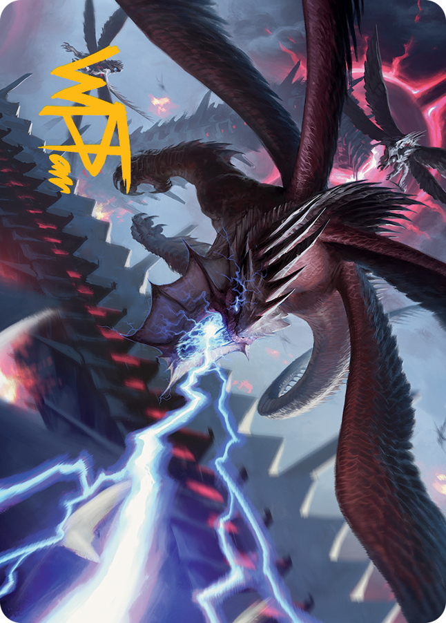 Defiant Thundermaw Art Card (Gold-Stamped Signature) [March of the Machine Art Series] | Gamers Paradise