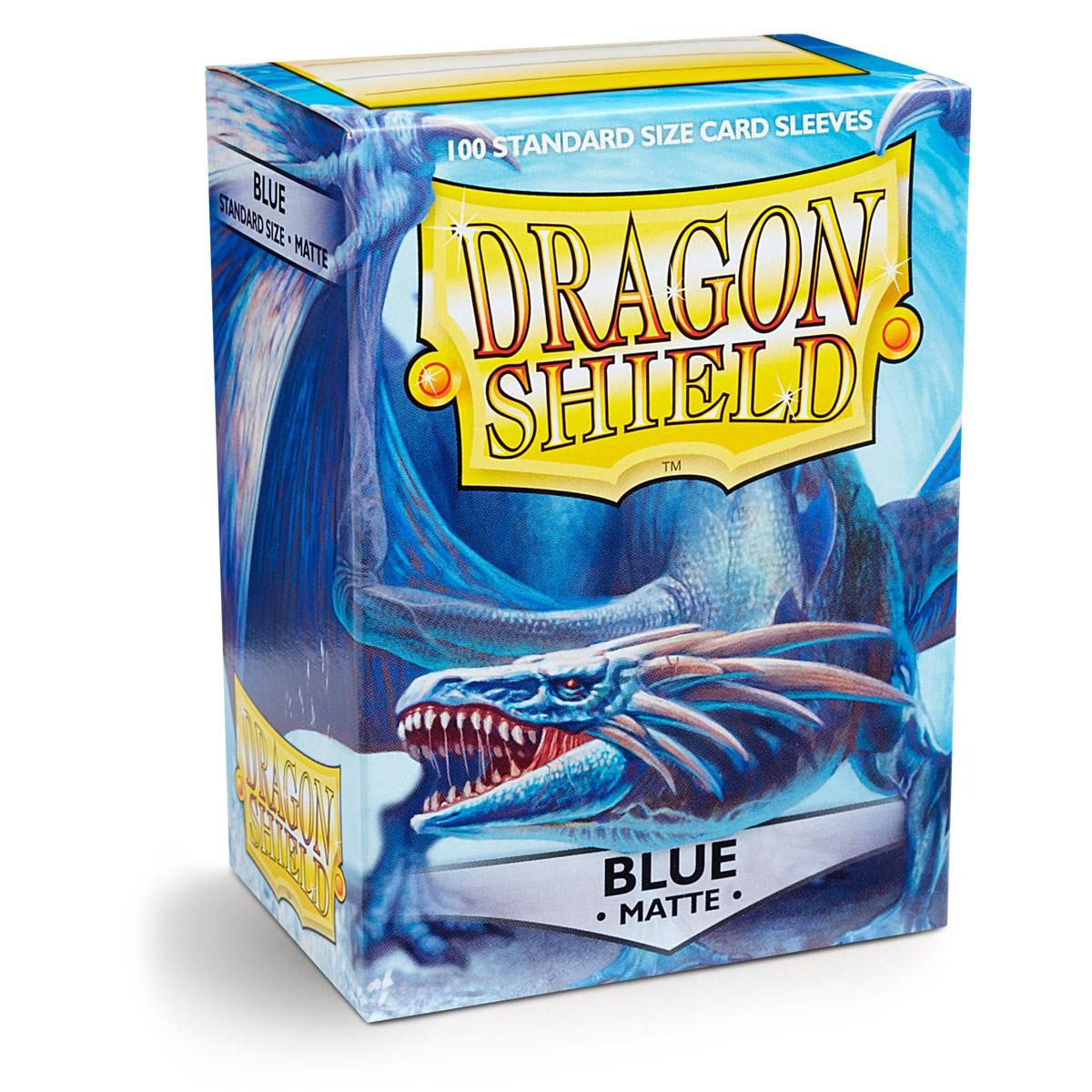 Dragon Shield: Standard 100ct Sleeves - Blue (Matte) | Gamers Paradise