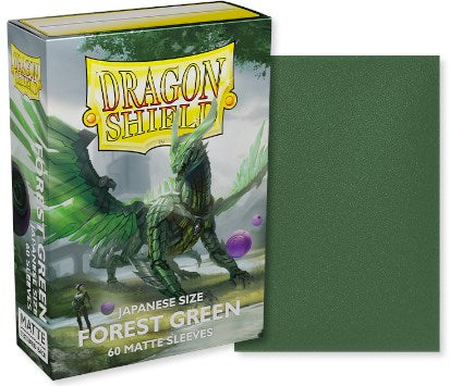 Dragon Shield: Japanese Size 60ct Sleeves - Forest Green (Matte) | Gamers Paradise