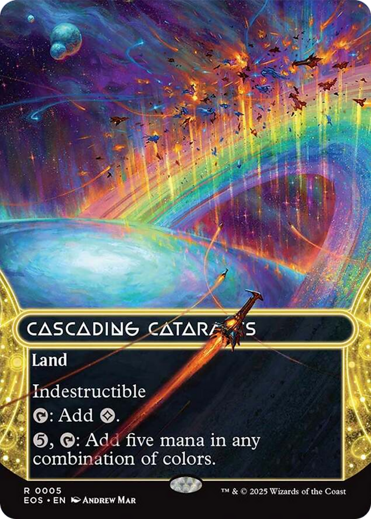 Cascading Cataracts (0005) (Borderless) [Edge of Eternities: Stellar Sights] | Gamers Paradise
