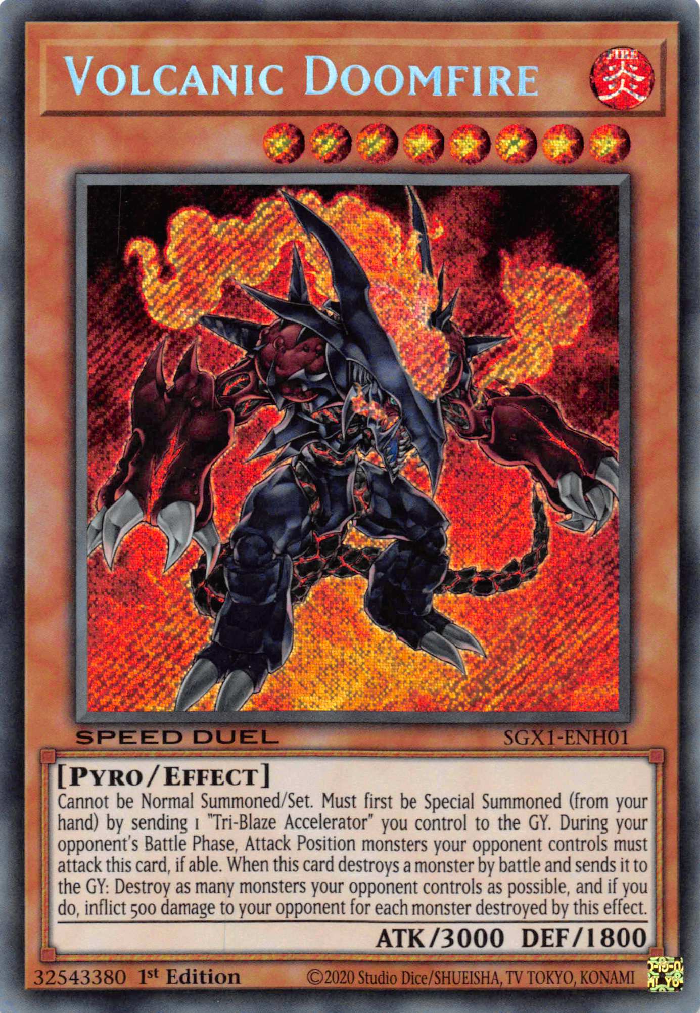 Volcanic Doomfire [SGX1-ENH01] Secret Rare | Gamers Paradise