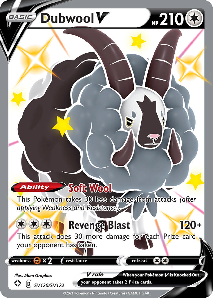 Dubwool V (SV120/SV122) [Sword & Shield: Shining Fates] | Gamers Paradise