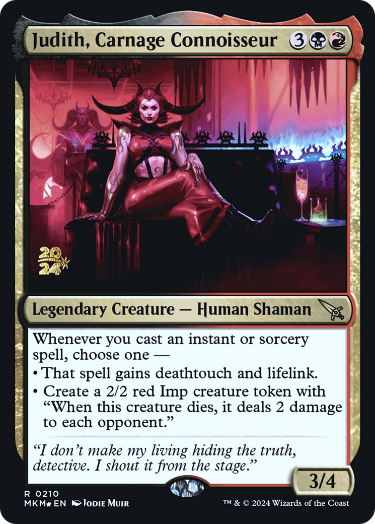 Judith, Carnage Connoisseur [Murders at Karlov Manor Prerelease Promos] | Gamers Paradise