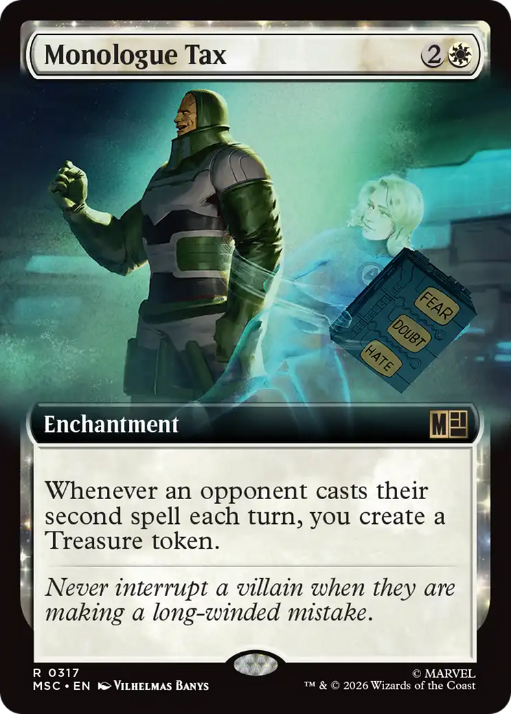 Monologue Tax (Extended Art) [Marvel Super Heroes Commander] | Gamers Paradise