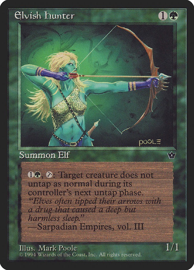 Elvish Hunter (Mark Poole) [Fallen Empires] | Gamers Paradise