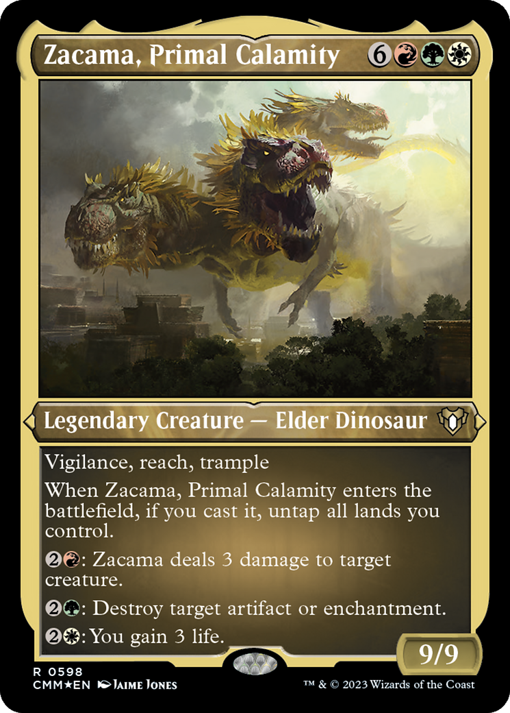 Zacama, Primal Calamity (Foil Etched) [Commander Masters] | Gamers Paradise