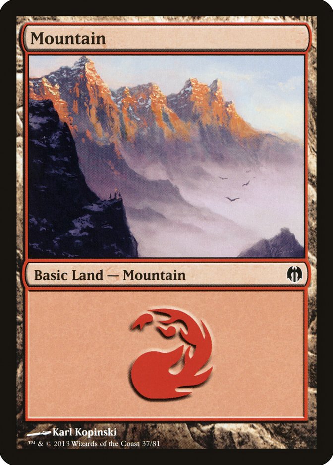 Mountain (37) [Duel Decks: Heroes vs. Monsters] | Gamers Paradise