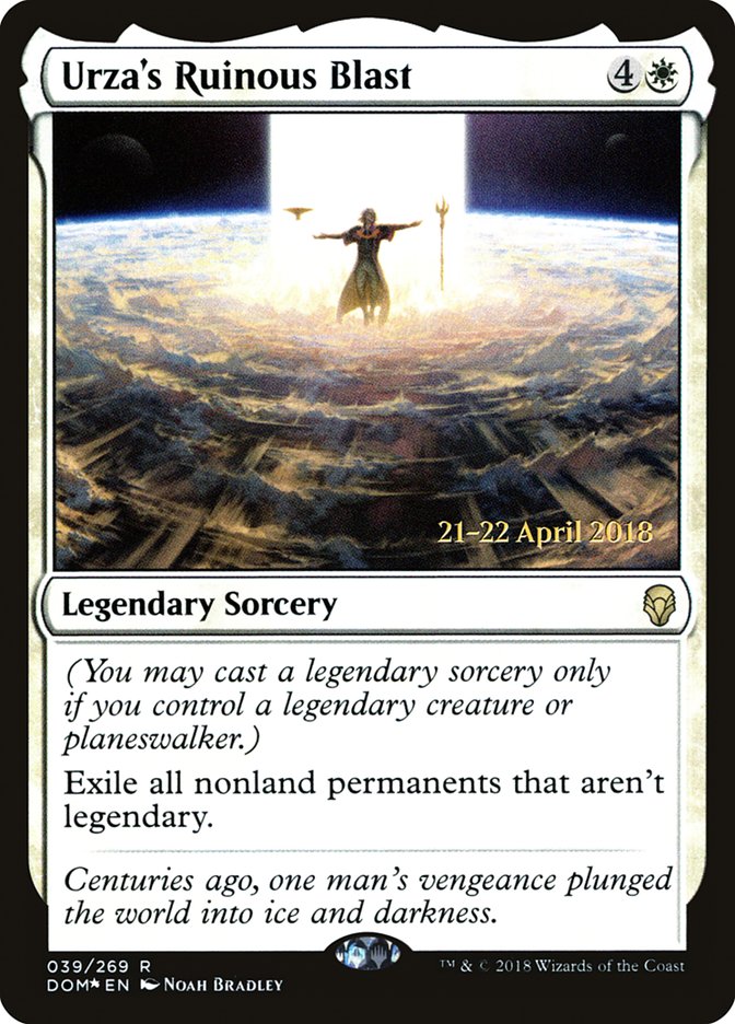 Urza's Ruinous Blast [Dominaria Prerelease Promos] | Gamers Paradise
