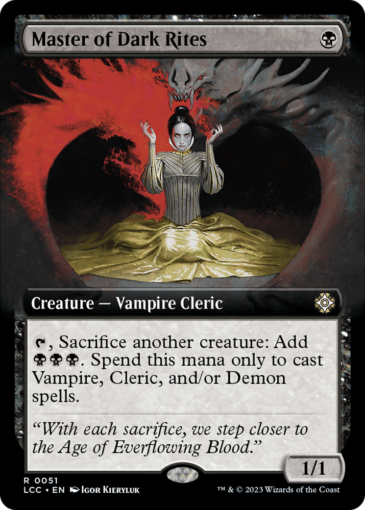 Master of Dark Rites (Extended Art) [The Lost Caverns of Ixalan Commander] | Gamers Paradise