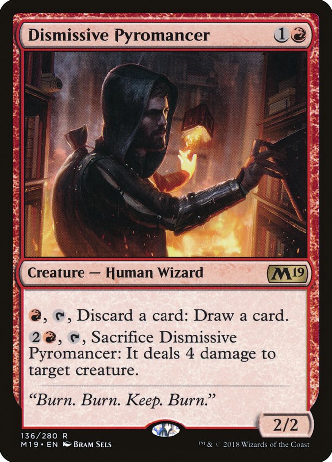Dismissive Pyromancer [Core Set 2019] | Gamers Paradise